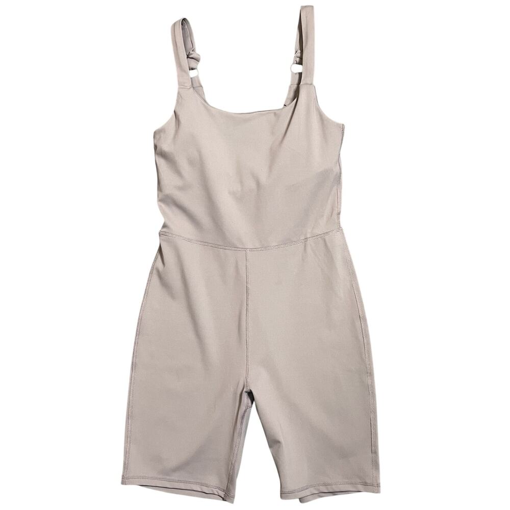 Move Theology Bodysuit MEDIUM Athletic Romper Brown Fitness Workout Athleisure